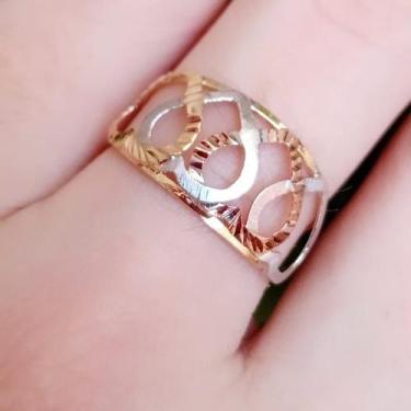 Imagem de Anel de ouro 18K Corações ARO 17 - Elegancy Joias
