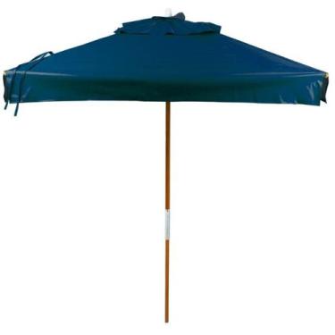 Imagem de Ombrelone Quadrado Madeira Praia Tecido Bagum 1,70x1,70m com ABA - CAD