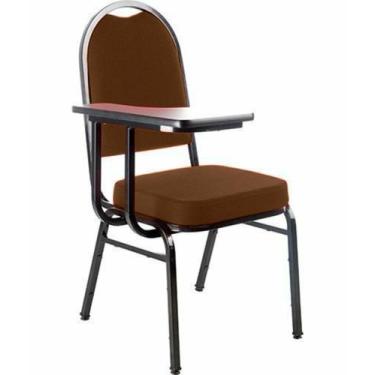 Imagem de Cadeira Universitária para Auditório Linha Hotel Marrom - Design Offic