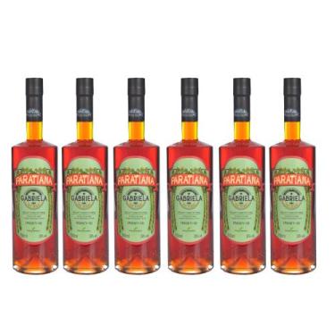 Imagem de Kit 6 Cachaças Gabriela Cravo E Canela Paratiana 700 ml Premium Paraty