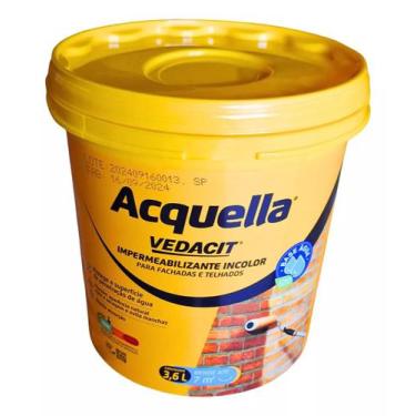 Imagem de Impermeabilizante Vedacit Acquella 3,6l Incolor Base D'agua
