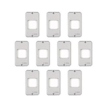 Imagem de 10 Tampa Condulete Alumín 1/2-3/4 P 2 Interruptor Tramontina