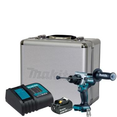 Imagem de Furadeira Parafusadeira Makita Bat 18v 3ah Dhp486z Com Maleta