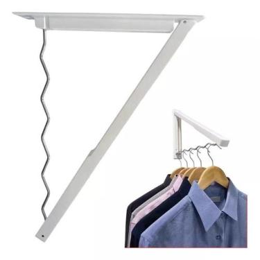 Imagem de Varal De Secagem Rack Roupas Dobrável Cabides De Parede  - SOUTECH