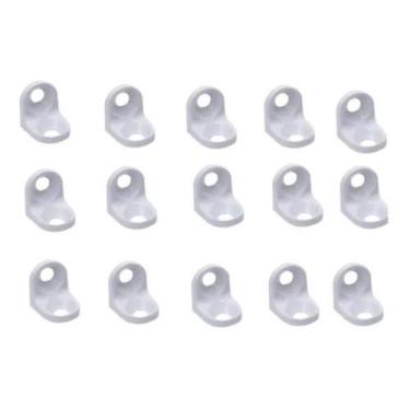 Imagem de Suporte Cant. 13x13mm Prateleira Maciça Branca 50pçs - comercial