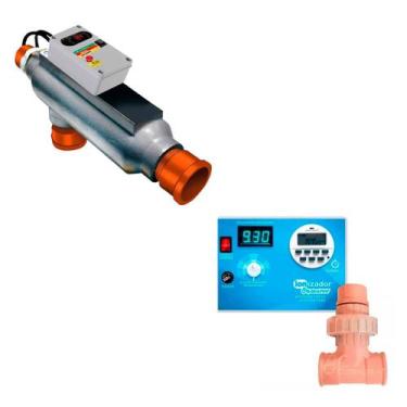 Imagem de Aquecedor 10.000 Litros Automatico + IONIZADOR PISCINA 40 - GLOBALMAR