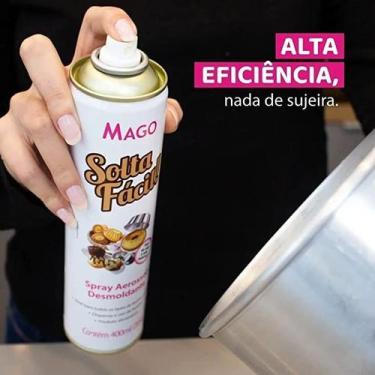 Imagem de Kit 4 Spray Desmoldante Solta Fácil Antiaderente Mago Leve 4, Desmolda