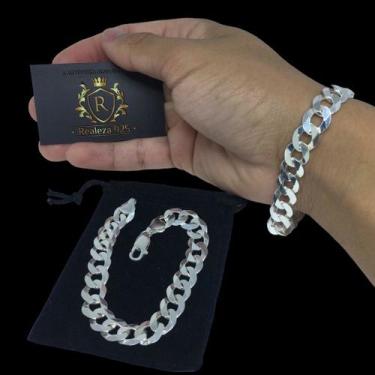 Imagem de Pulseira Grumet - 21cm 10mm I Prata 925 - realeza925