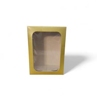 Imagem de 20 Caixas de Papel Cartão ou Kraft Com Visor- 22x16x8  Para Presentes,