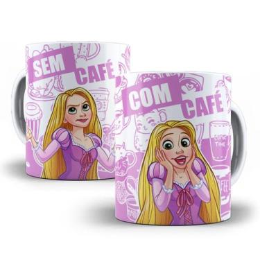 Imagem de Caneca Rapunzel Enrolados Com Café Sem Café Personalizada - Tio da Can