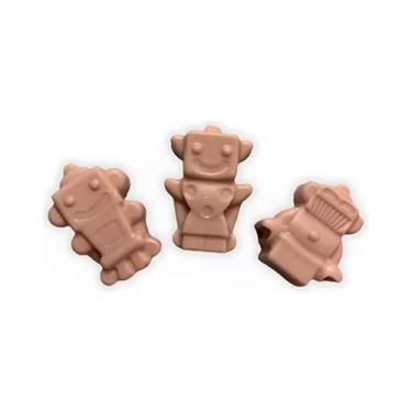 Imagem de Kit 500 Unidades Sabonete Artesanal Robô 3,5cm Lembrancinha - D&C, Nud