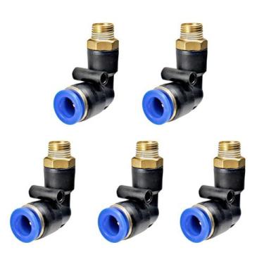Imagem de Kit Cotovelo Engate Rápido TUBO 8MMX MACHO GIRATORIO 1/8 BSP Caminhão 