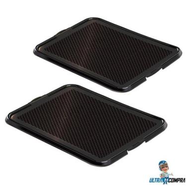 Imagem de Kit 2 Toaletes Sanitário Ultracompra Pipi Dog Black