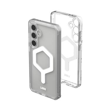 Imagem de URBAN ARMOR GEAR Capa UAG compatível com Samsung Galaxy S24 FE SM-S721 Plyo Pro, carregamento magnético, transparente, resistente, grau militar, à prova de quedas, resistente a impactos, gelo/branco