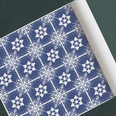 Imagem de Papel de parede adesivo azulejo ladrilho modelo português - D. Lima Pr