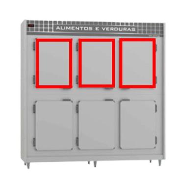 Imagem de 3 Gaxetas Balcão Refrigerado Inox Para Polofrio 4005 48x64 - PROLAR BO
