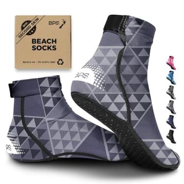 Imagem de BPS Meias aquáticas "Second Skin" (poliéster cinza - corte baixo V2, GG)