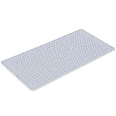 Imagem de Tapete de secagem de silicone, almofada de silicone, dobrável ecologicamente correto para cozinha de limpeza rápida(Tapete de ralo de três furos)