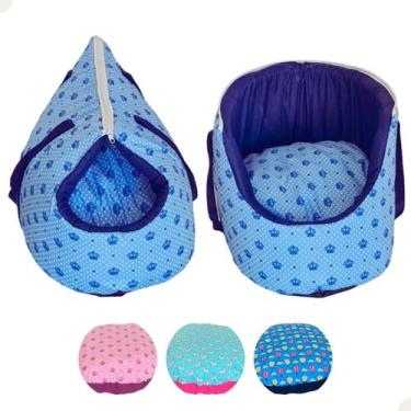 Imagem de Bolsa de transporte pet para cães e gatos 2 em 1 - Confortpet, Azul Re