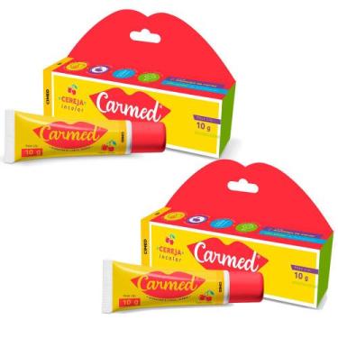 Imagem de Kit 2 Hidratante Labial Carmed Sabor Cereja 10g