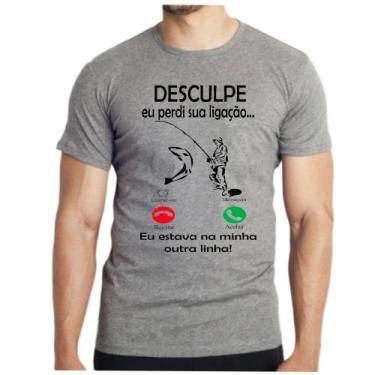 Imagem de Camiseta camisa masculina pesca esportiva peixe pescador pescaria - Do