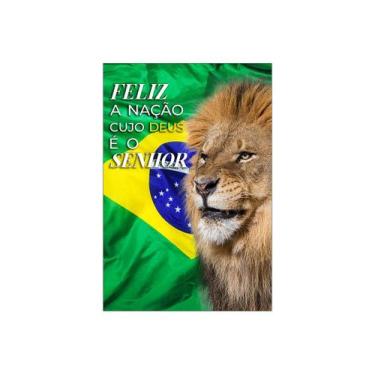 Imagem de Painel De Festa Vertical 1,50 x 2,20 - Religioso Leão Estampa do Brasi