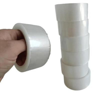 Imagem de 6 Fitas Adesivas 48mm X 100m Transparente 6 Rolos - Tectape