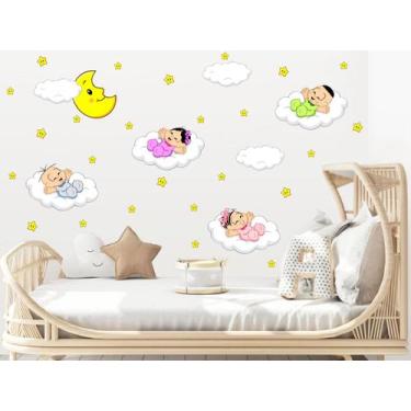 Imagem de adesivo de parede turma da Mônica baby decoração infantil - Adesivos K