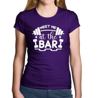 Imagem de Baby Look Algodão Meet Me At The Bar - Foca na Moda, Roxo, P