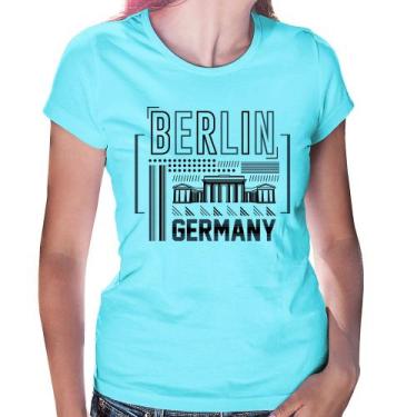 Imagem de Baby Look Berlim Alemanha - Foca na Moda, Azul claro, P