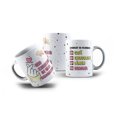 Imagem de Caneca de Porcelana Dorameira Uso Exclusivo Café Chocolate - VilelaGG