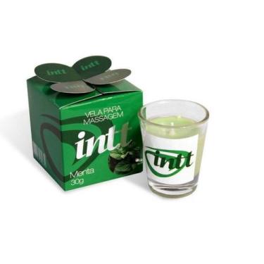 Imagem de Vela Massagem Beijável Sabor Menta 30G Intt