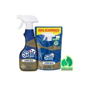 Imagem de Kit Limpa Box 300ml Spray + Refil Saif