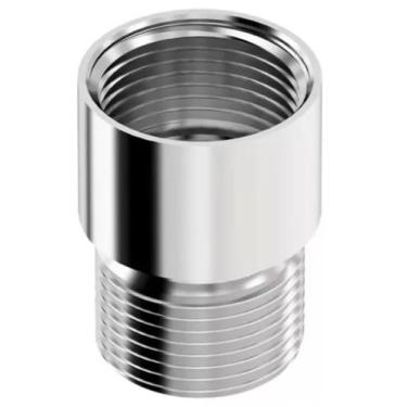 Imagem de Extensão Prolongador Curto Aumento 1/2 Metal Cromado Torneira Filtro -