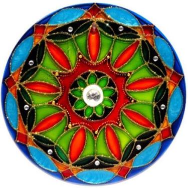 Imagem de Mandala folhas m 14 cm - Brasil Esotérico