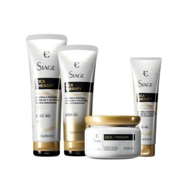 Imagem de Kit Completo Cica Therapy Siage Eudora Reconstrução Plástica dos Fios 