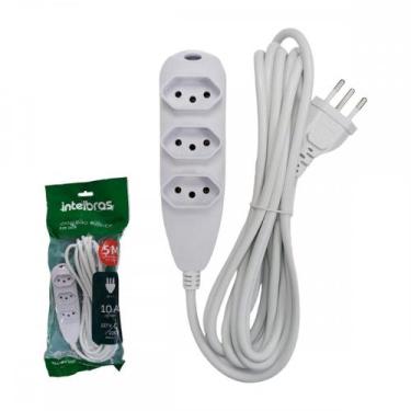 Imagem de Extensao Intelbras 3 Tomadas 2Polos + Terra 10A. Branca 5M. - 4830146 