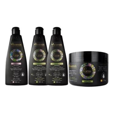 Imagem de Kit Arvensis Cachos Shampoo + 2 Ativador Crespo + Máscara