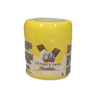 Imagem de Corante em pó p/ chocolate 5g iceberg, Amarelo