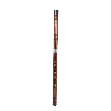Imagem de Flauta de bambu para iniciantes, instrumento musical chinês tradicional, teclas C/D/E/F/G disponíveis, afinação precisa, construção durável, instrumento de sopro (tecla D)