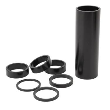 Imagem de 7 PCS Espaçadores de Fone de Ouvido de Bicicleta, Espaçador de Haste de Guiador de Liga de Alumínio 28,6 Mm Arruela de Garfo Dianteiro Espaçador de Haste de Bicicleta para