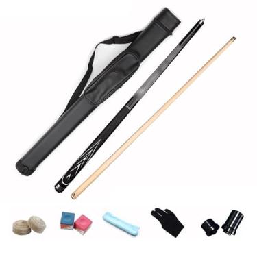 Imagem de Bastão de taco de sinuca de 147 cm, bastão de sinuca, taco de bilhar de bordo canadense, taco de sinuca profissional para esportes de mesa de sinuca, 18 ~ 600 onças (B taco de sinuca + acessórios +