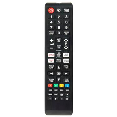 Imagem de Substituição de controle remoto universal para todas as TVs Samsung, substituição compatível com SAMSUGN QLED UHD SUHD HDR LCD LED moldura curva solar HDTV 4K 8K 3D Smart TV