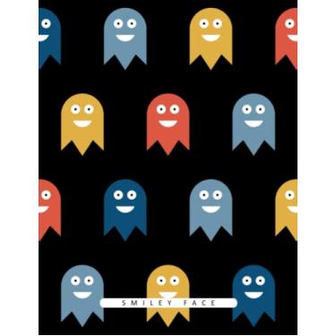 Imagem de Smiley Face Notebook: Notebook, Journal, Planner, Logbook, Daily Notes, 8.5x11 Wide Ruled Lined 110 Pages, Perfect for Women, Girls, Teens, Ladies, Bosses, Mentors and Friends