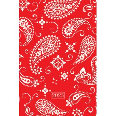 Imagem de AGENDA quaderno 2023-12 mesi BANDANA ROSSA: Con fasi lunari, segni zodiacali, equinozi, settimane, planner mensile, rubrica, pagine per password, ... 2023: Organizza e esprimi la tua creatività)