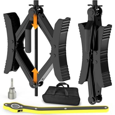 Imagem de WELLUCK Calço de roda de campista em forma de X Estabilizador de calços RV para trailer de viagem, calço de roda de pneu anti-movimento com acessórios - Par N