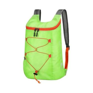Imagem de Mochila Dobrável Impermeável e Leve para Camping e Viagens, Verde