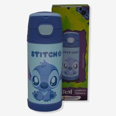 Imagem de Garrafa Térmica 350Ml Infantil Stitch Disney Oficial - Zona Criativa