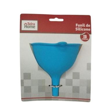 Imagem de Funil de Silicone Conjunto 3 Peças Dobráveis Resistentes a Temperatura