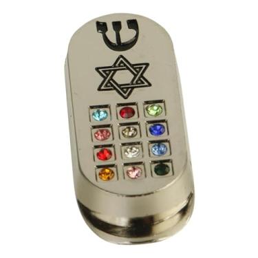 Imagem de Ioensy Rolo de oração para carro artesanal shema mezuzah multiuso economia de espaço carro mezuzah proteção hoshen presente judaico